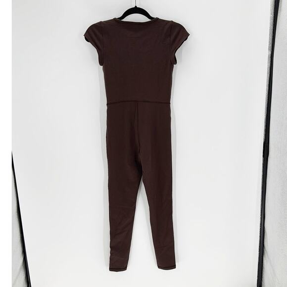 Wilfred Free Theodora Jumpsuit square neck cap sleeve sweat wicking size XS - Picture 3 of 7